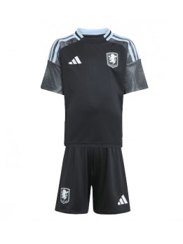 Billige Aston Villa Bortedraktsett Barn 2025-26 Kortermet (+ Korte bukser)